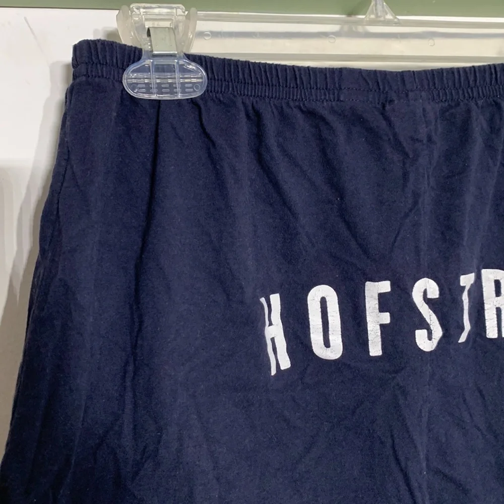 League Hofstra university New York Navy Blue Cotton Shorts Elastic waist large